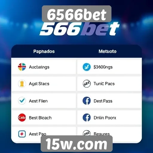 Métodos de pagamento aceitos no 6566bet